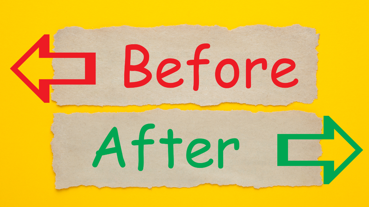 BeforeとAfterの比較イメージ